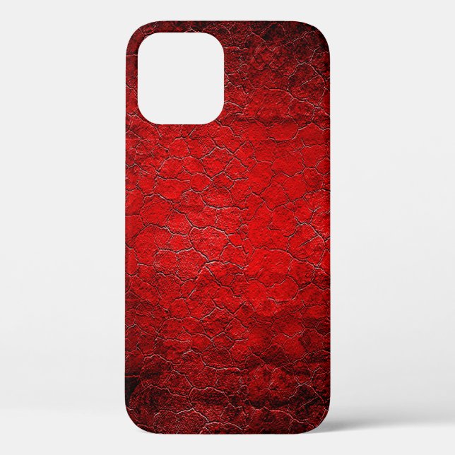 Red grunge texture black gradient Case-Mate iPhone case (Back)