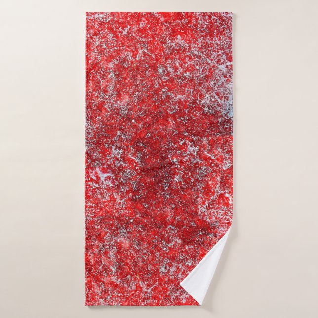 Red grunge textureabstract,ancient,art,background, bath towel (Bath Towel)