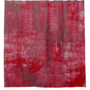 Red grunge textureabstract,ancient,art,background, shower curtain