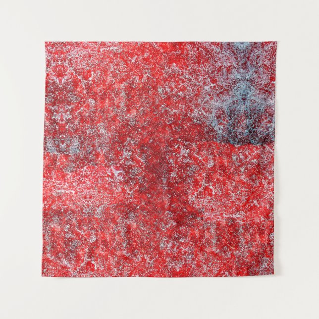 Red grunge textureabstract,ancient,art,background, tapestry (Front)