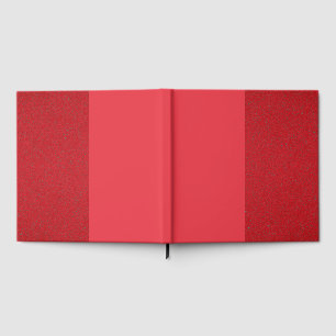 Red Guest Book with Textured Sides – Customisable