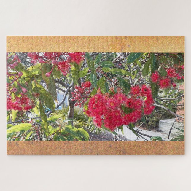 Red Gum Blossom  Golden Adult Jigsaw Puzzle (Horizontal)