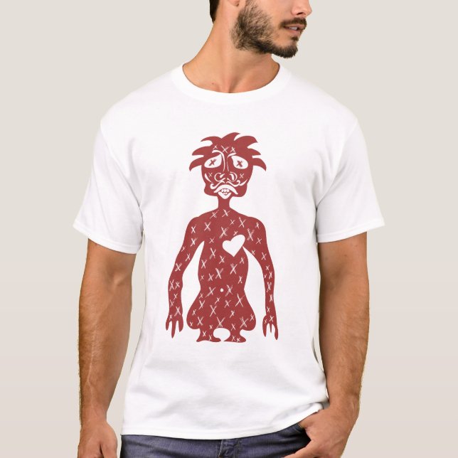 Red Guy white tee (Front)