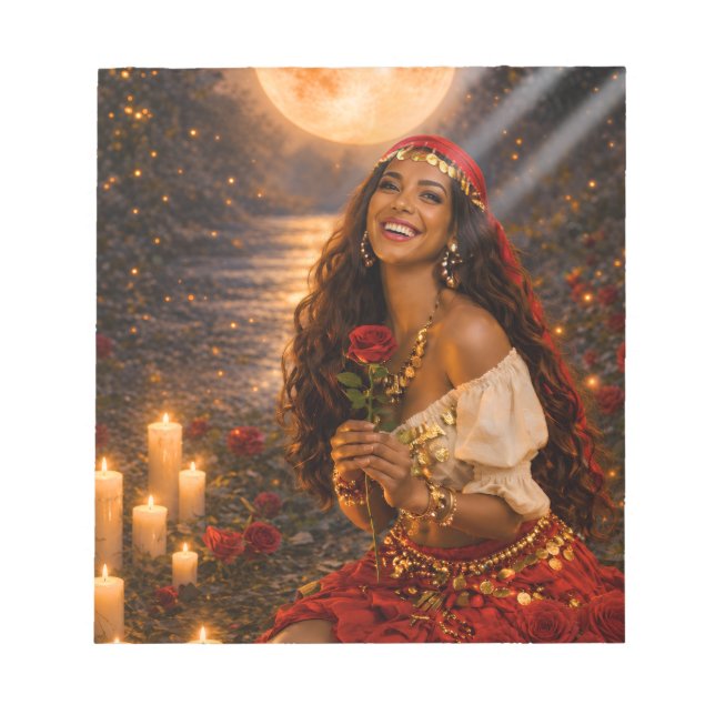 red gypsy  notepad (Front)