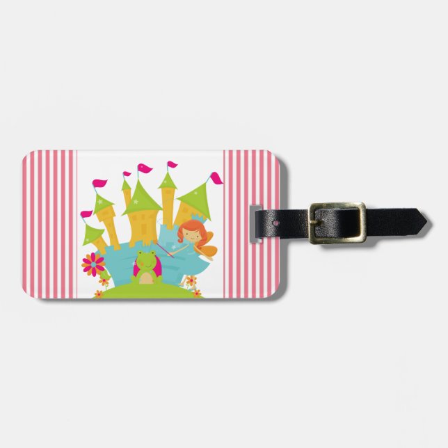 Red Hair Fairy Princess Luggage Tag (Front Horizontal)