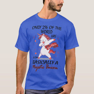 Red hair rarely like a unicorn mask T-Shirt
