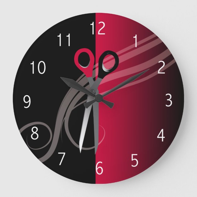 red hair salon clock (Front)