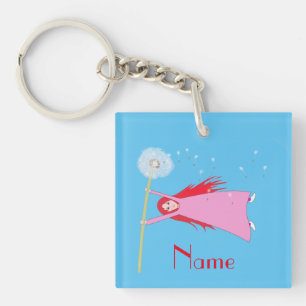 Red-haired Dandelion Girl Thunder_Cove Key Ring