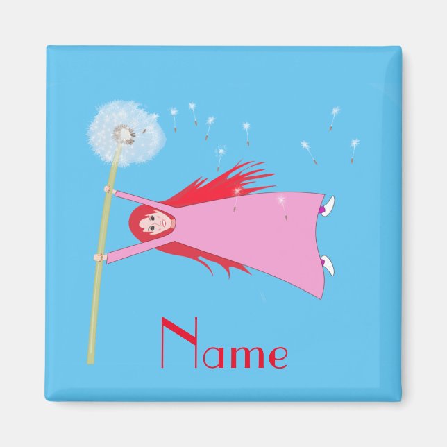 Red-haired Dandelion Girl Thunder_Cove  Magnet (Front)