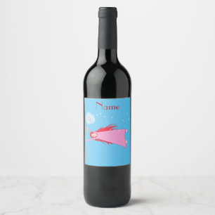 Red-haired Dandelion Girl Thunder_Cove Wine Label