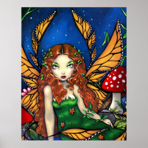 Red Haired Fairy Queen ART PRINT