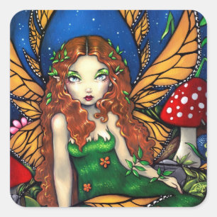 "Red Haired Fairy Queen" Sticker