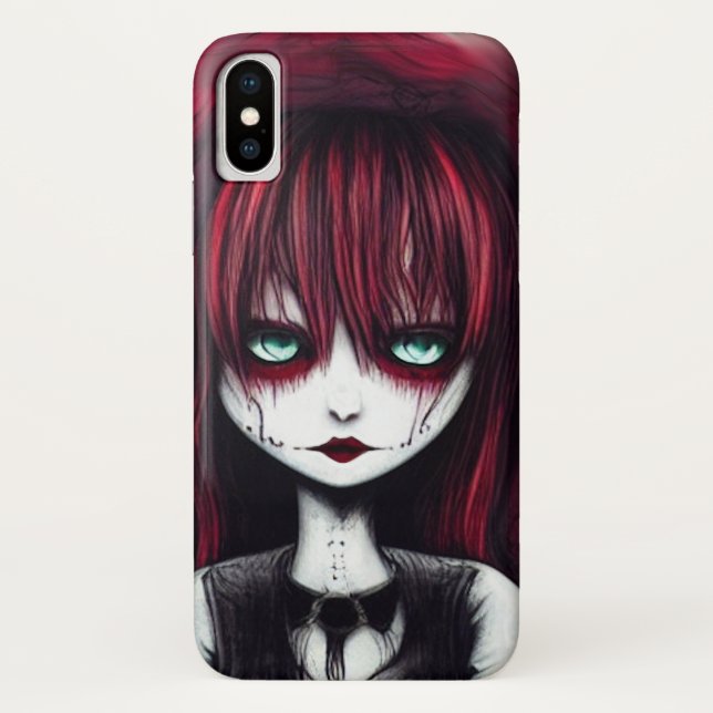 Red Haired Goth Girl Case-Mate iPhone Case (Back)