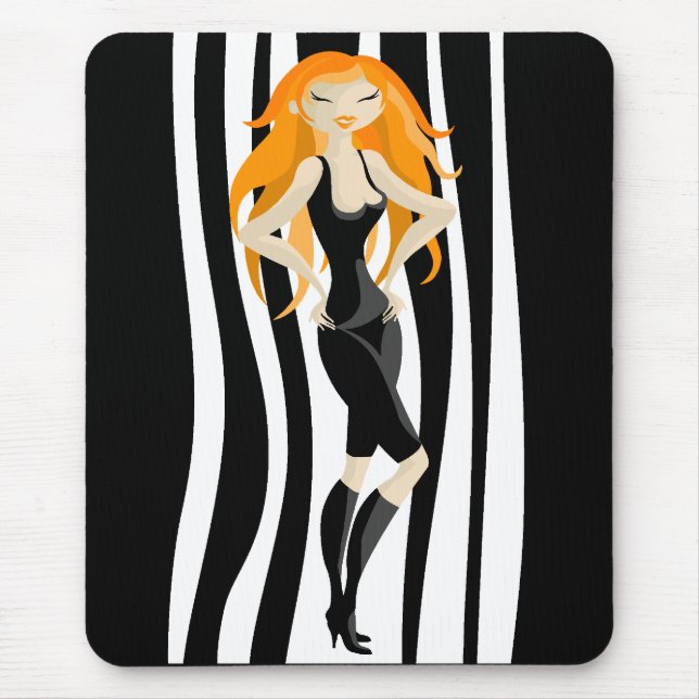 red-haired mouse mat (Front)