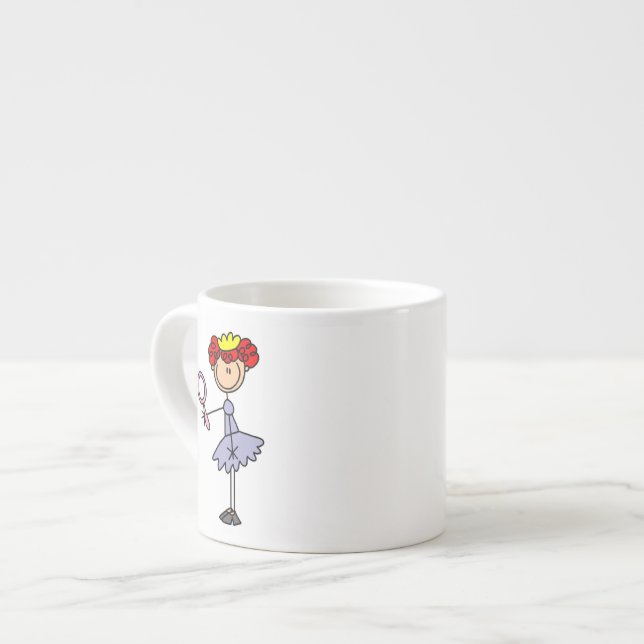 Red Haired Princess Espresso Cup (Front Left)