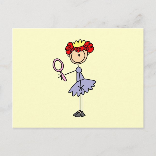 Red Haired Princess Postcard (Front)