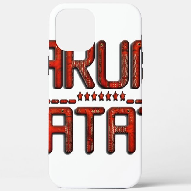   Red Hakuna Matata 3D Techno Star Design Case-Mate iPhone Case (Back)