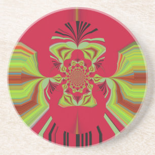 Red Hakuna Matata pattern Coaster