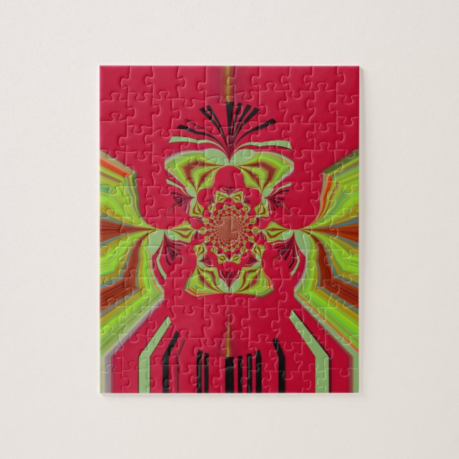 Red Hakuna Matata pattern Jigsaw Puzzle (Vertical)