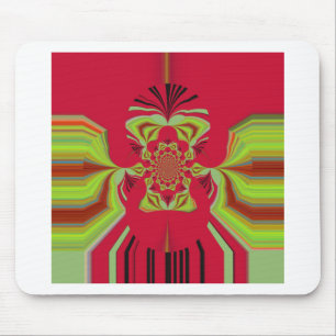 Red Hakuna Matata pattern Mouse Mat