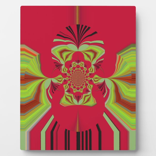 Red Hakuna Matata pattern Plaque (Front)