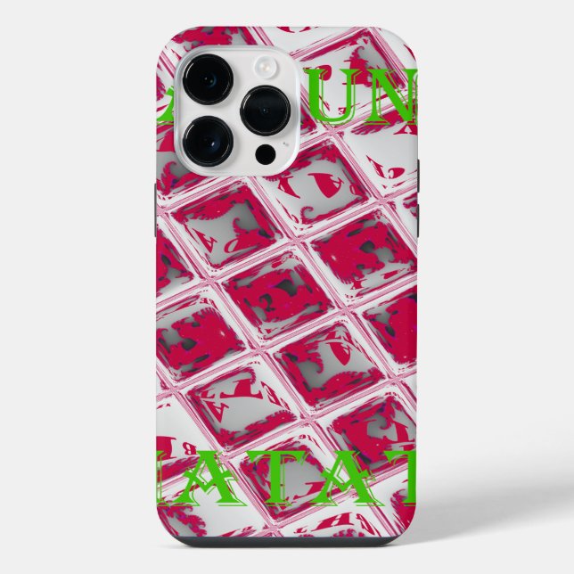 Red Hakuna Matata Style iPhone Case (Back)