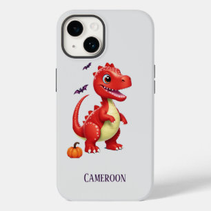Red Halloween dinosaur Case-Mate iPhone 14 Case