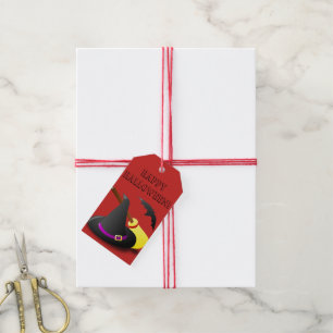 RED HALLOWEEN GIFT TAGS