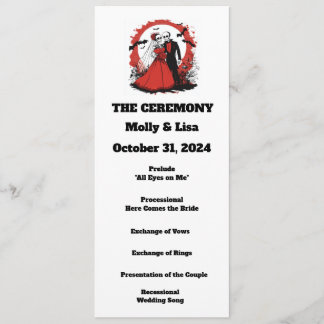 Red Halloween Program Programme