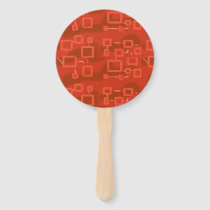 Red hand fan
