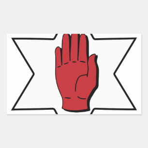 Red Hand of Ulster Rectangular Sticker
