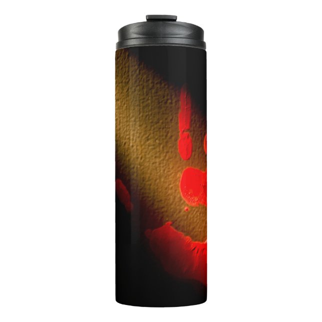 Red Hand Print Thermal Tumbler (Front)
