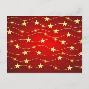 Red Happy New Year Postcard