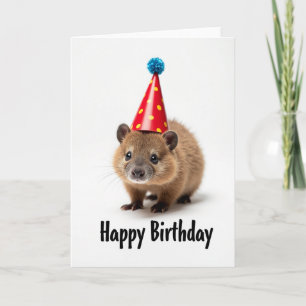 Red Hat Birthday Animal Card