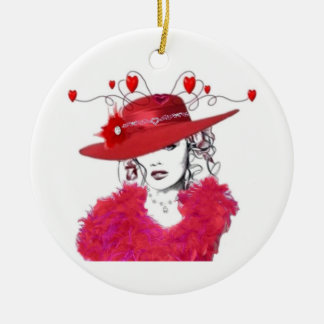 red hat for the tree ceramic tree decoration