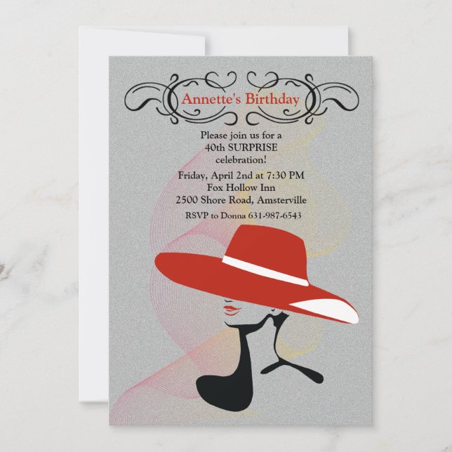 Red Hat Invitation (Front)