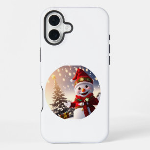 red hat snowman iPhone 16 plus case