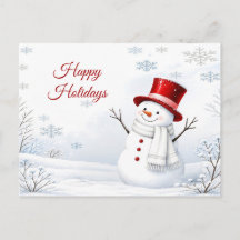 Red Hat Snowman