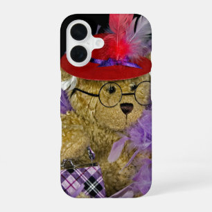 Red Hat Teddy Bear iPhone 16 Case