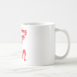 Red Hawaain Ukulele Uke Tropical Surf Design Coffee Mug