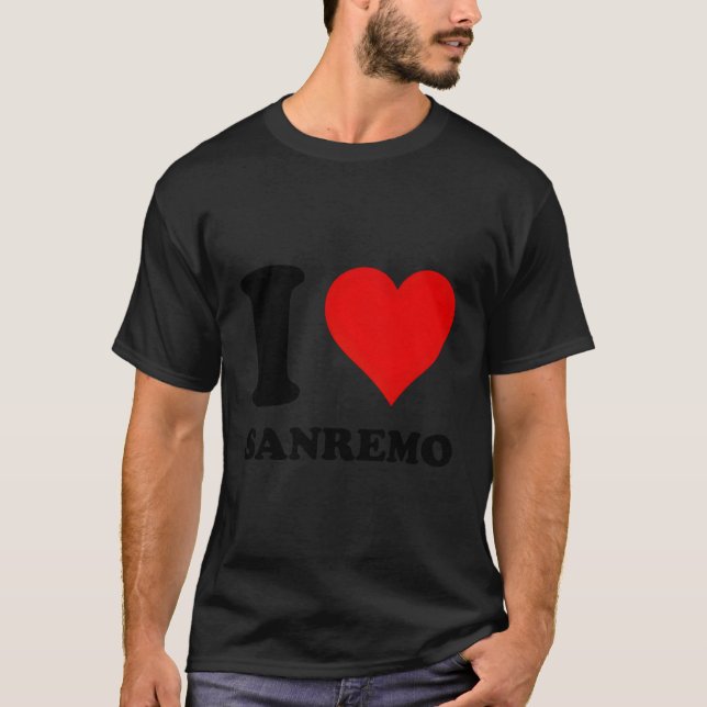 Red He I Love Sanremo T-Shirt (Front)