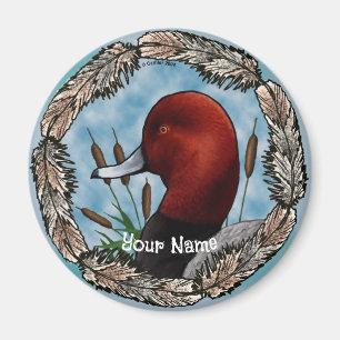 Red Head Duck magnet