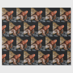 Red Head Eastern Box Turtle Wrapping Paper