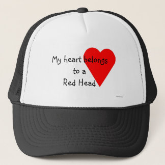 Red Head Heart Hat