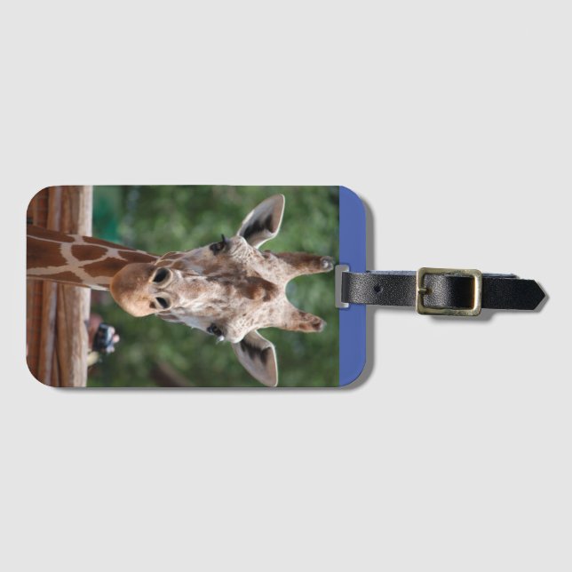Red head Luggage Tag #1 (Front Horizontal)