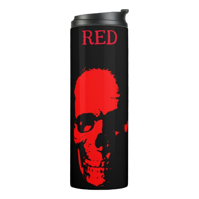 Red Head Thermal Tumbler (Rotated Left)