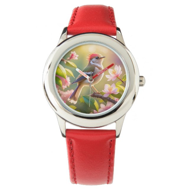 Red Headed Buff Chested Warbler Fantasy Bird Watch (Front)