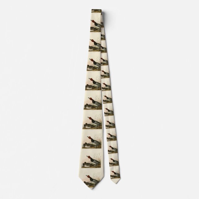 Red-headed Duck - from Audubon's Birds of America Tie (Front)
