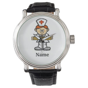 Red Headed Male Nurse Watch Customise It!