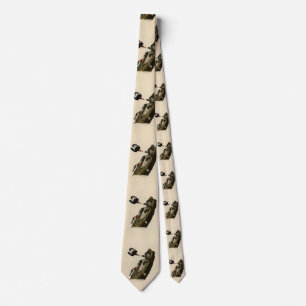 Red headed Woodpecker - Audubon's Birds of America Tie
